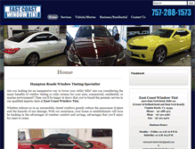 Tablet Screenshot of eastcoastwindowtint1.com